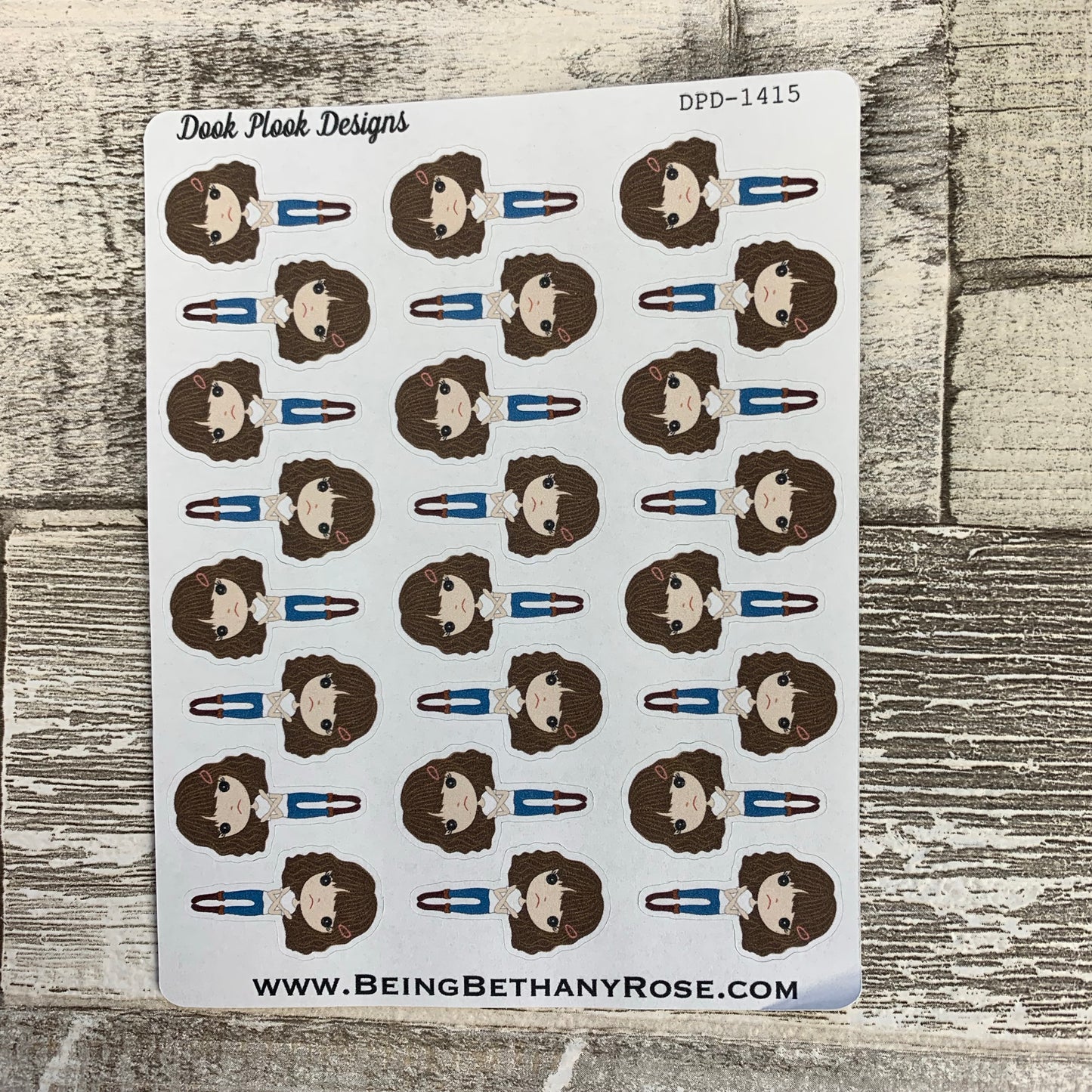 White Woman - Nope Stickers (DPD1415)