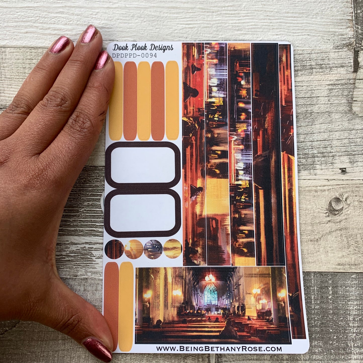 (0094)Passion Planner Daily stickers - Church