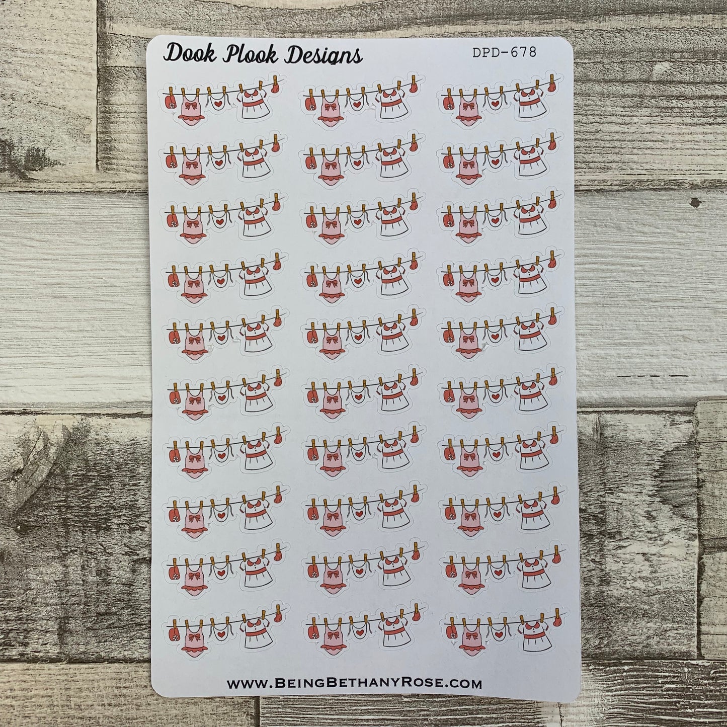 Baby washing line stickers (DPD678-679)