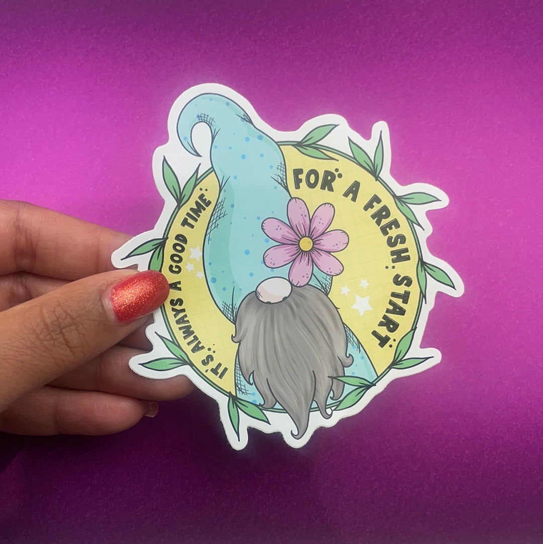 (026) Fresh Start Vinyl sticker