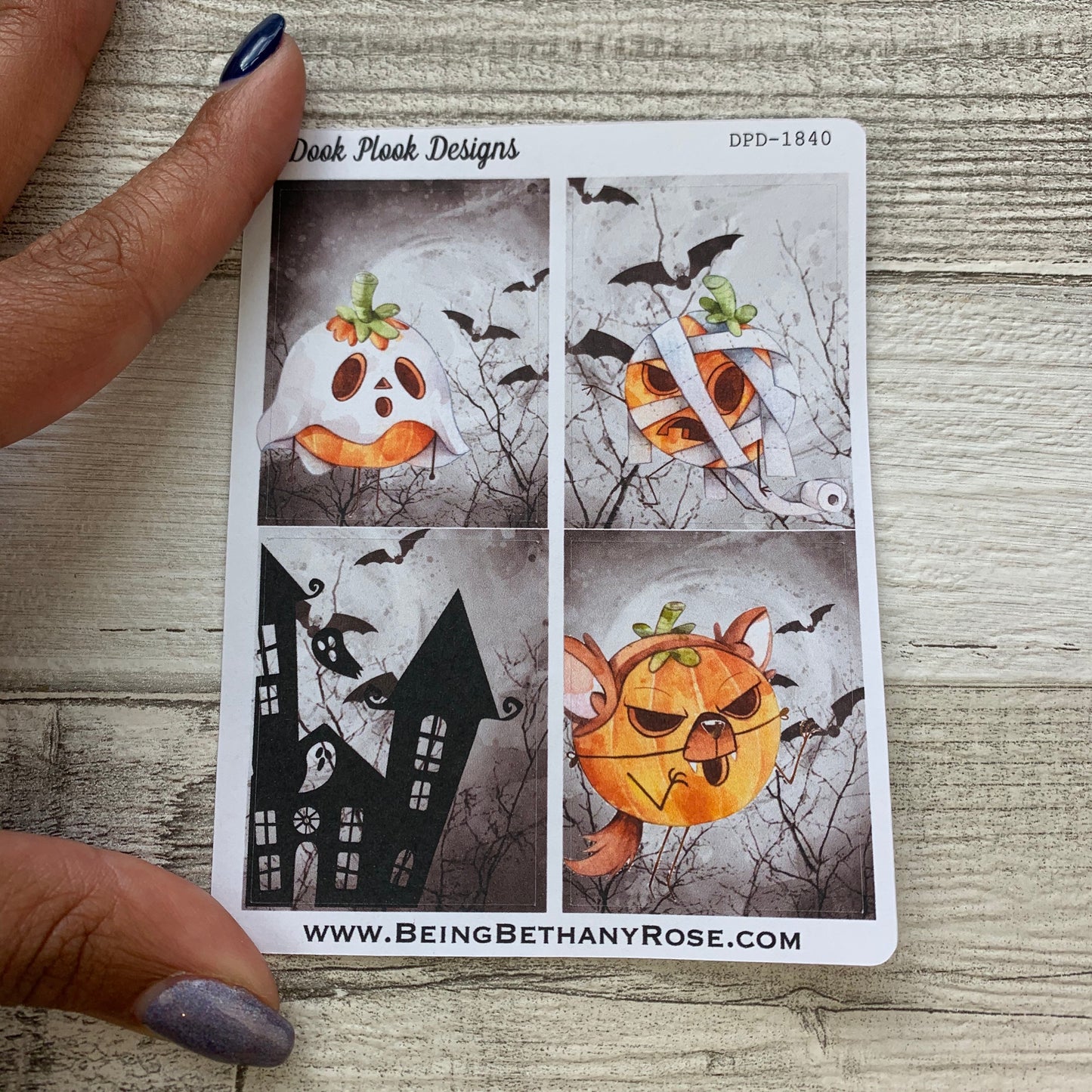 Halloween full box stickers (DPD1840)