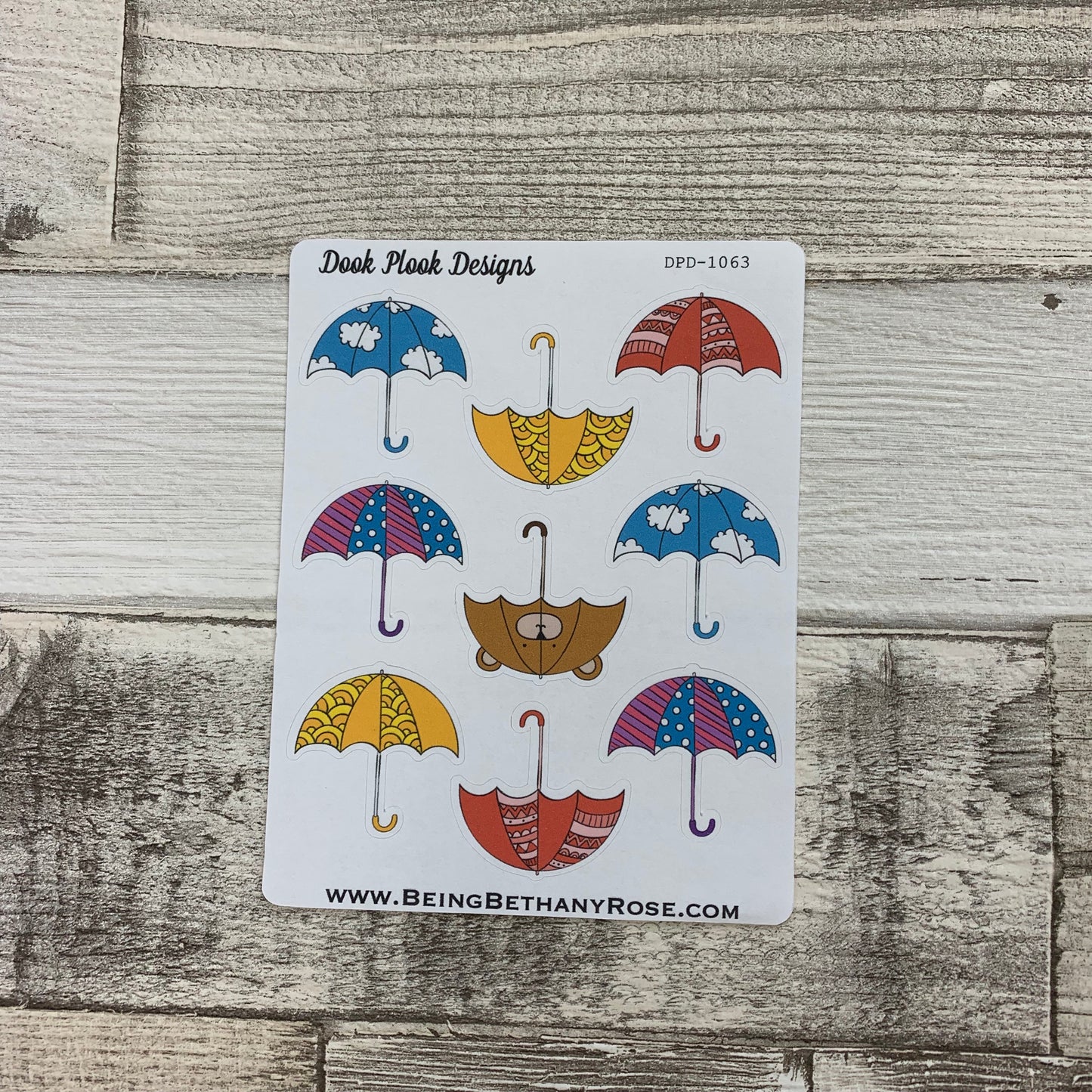 Cute umbrella stickers (DPD1063)