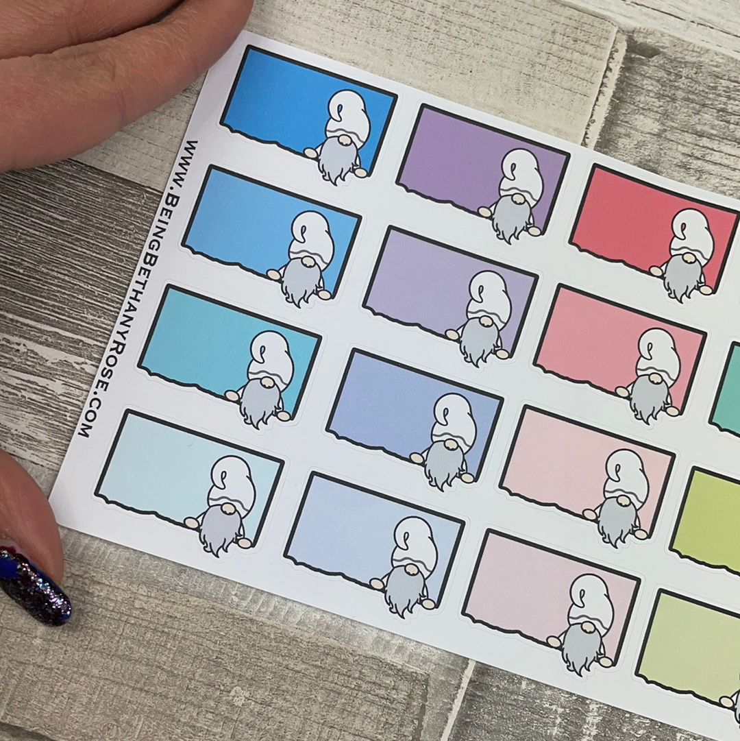 Colour Ripped Notes Peeping Gnorman Sticker (GFT-0070)