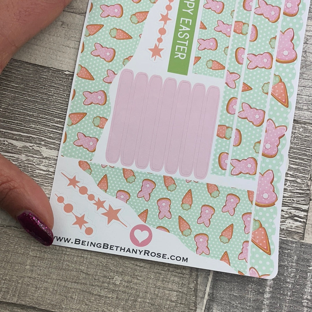 (0650) Passion Planner Daily Wave stickers - Hoppy Easter
