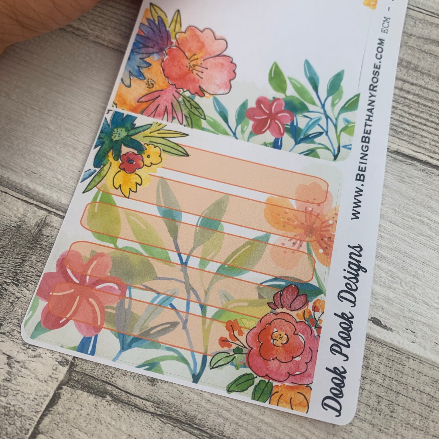 Erin Condren Month Note Pages (Spring Flowers)