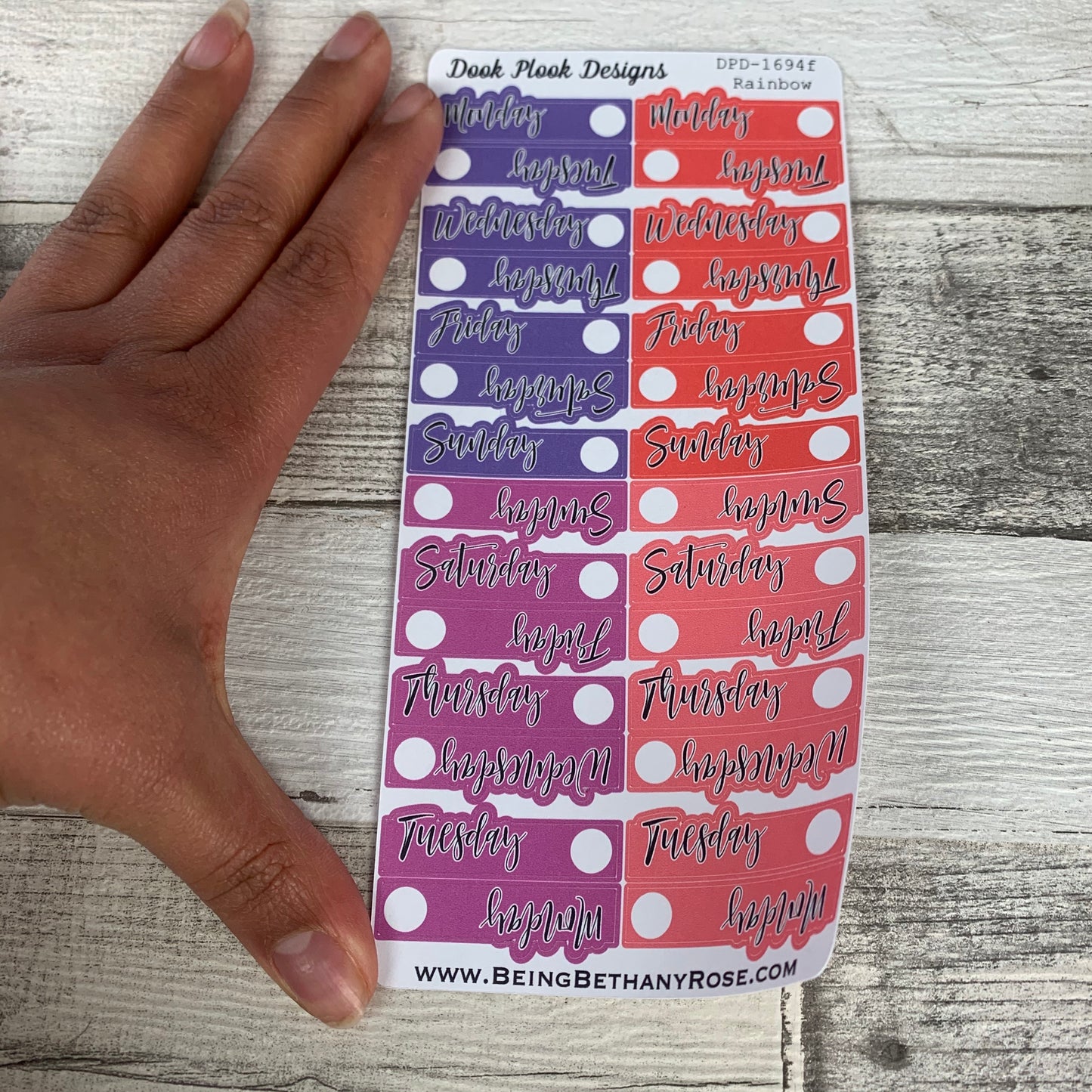 Passion Planner Re date stickers , Day Covers for Medium planner (DPD1694)