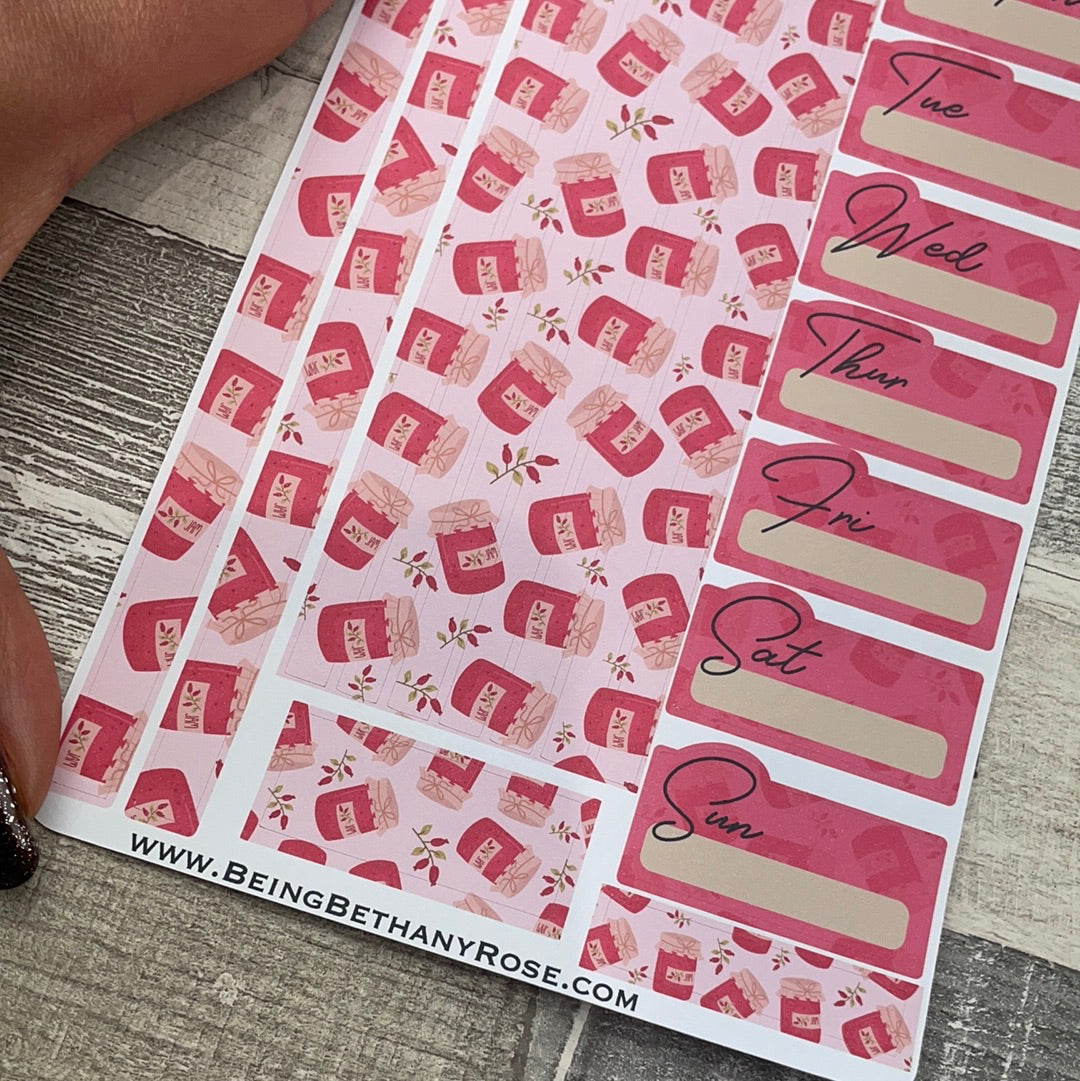 One sheet week planner stickers - Raya (DPD2594)