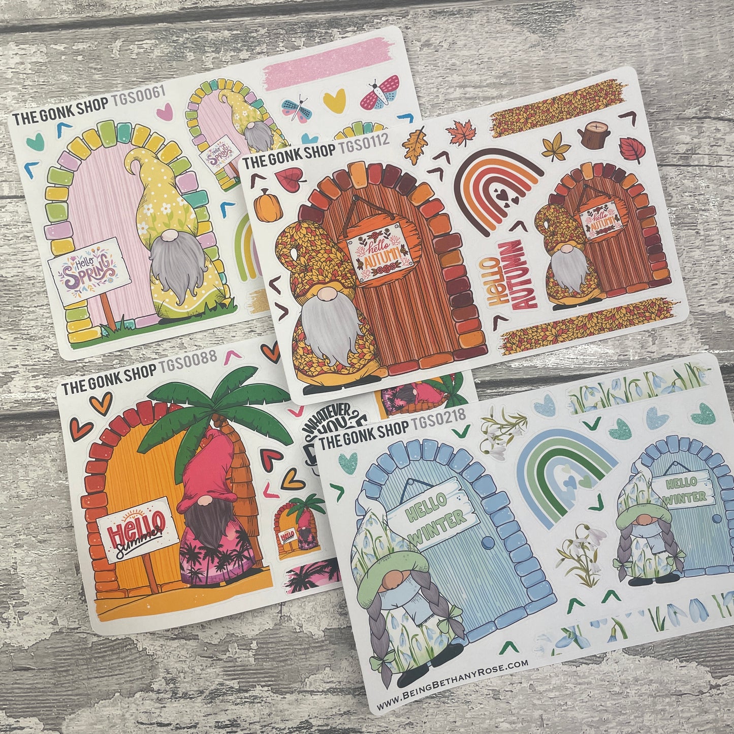 Hello Seasons Doors Stickers (TGS season bundle)