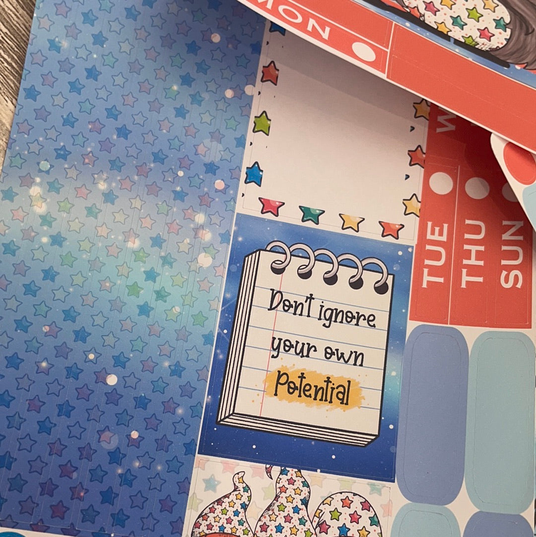 Colourful Stars Gonk Passion Planner Week Kit (DPD2183)