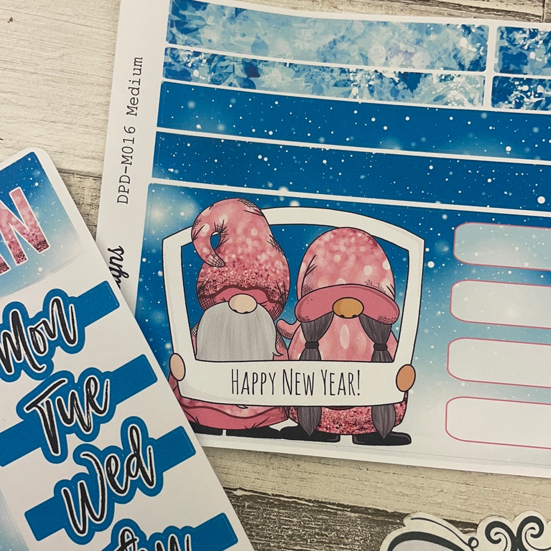 Happy New Year 2022 Frame Monthly Passion Planner Kit (DPD-M016)