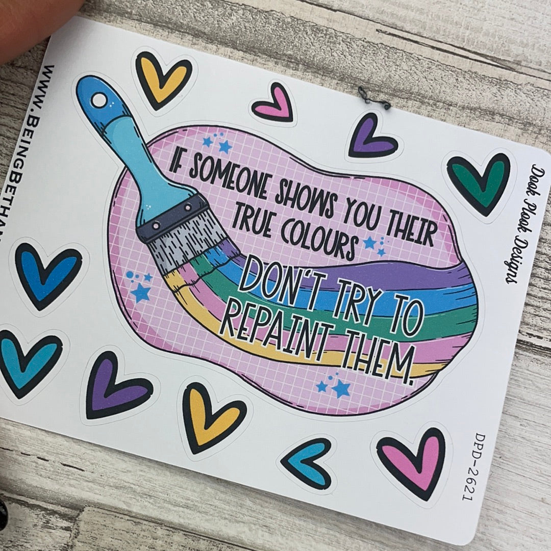 Motivational Quote "Repaint" stickers (DPD2621)