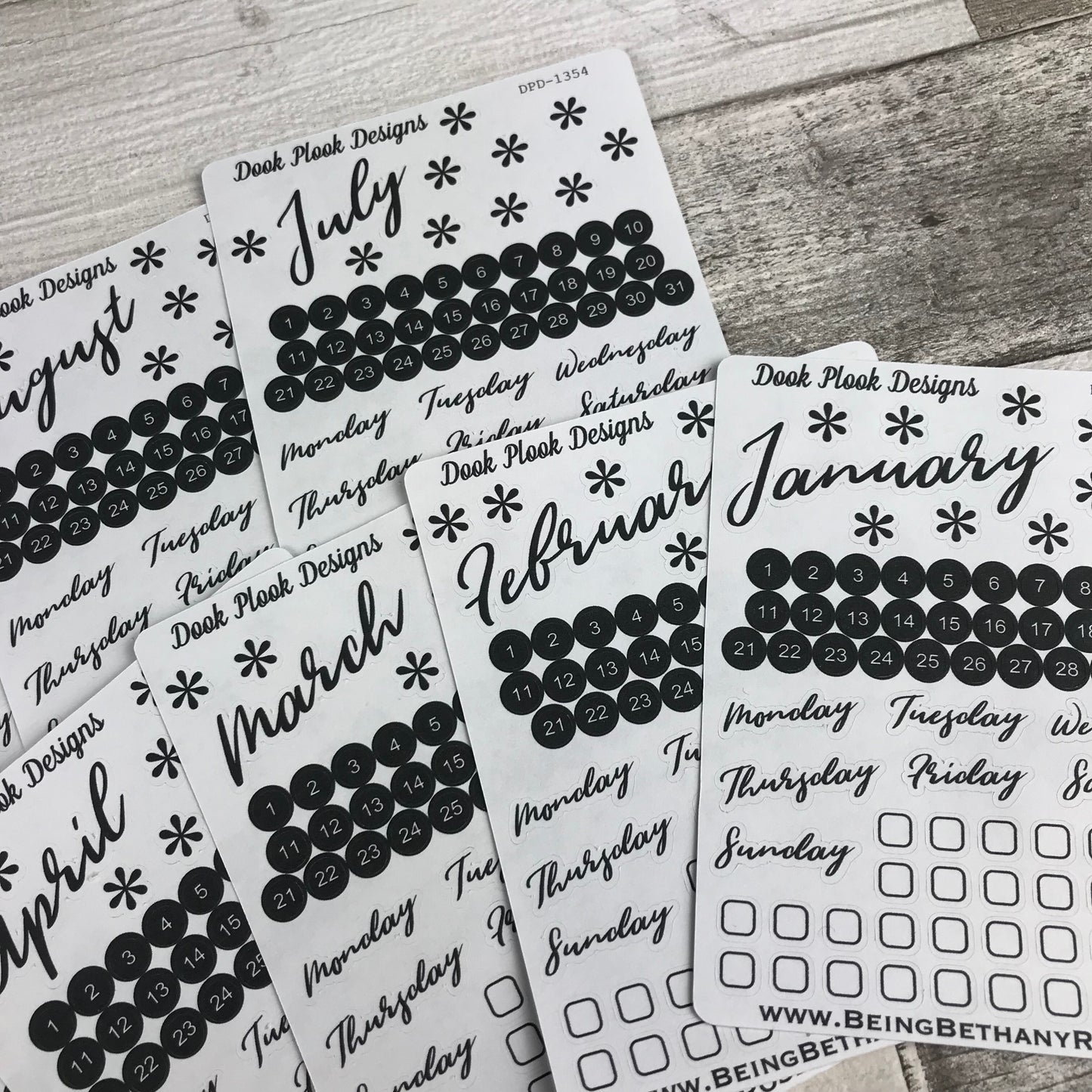 Monthly Kit stickers (DPD1354)