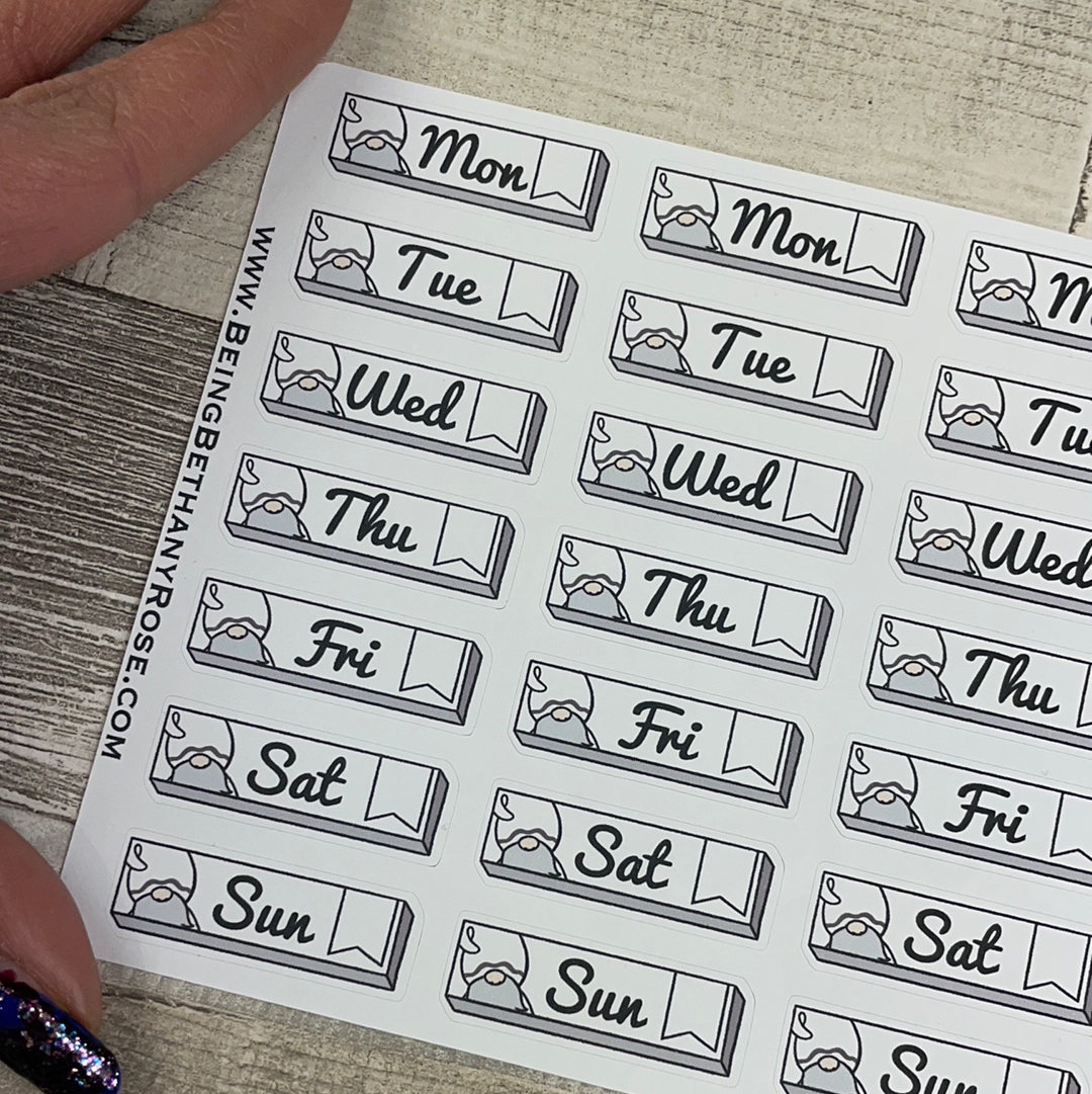 Day of Week Gnorman Sticker (GFT-0068)