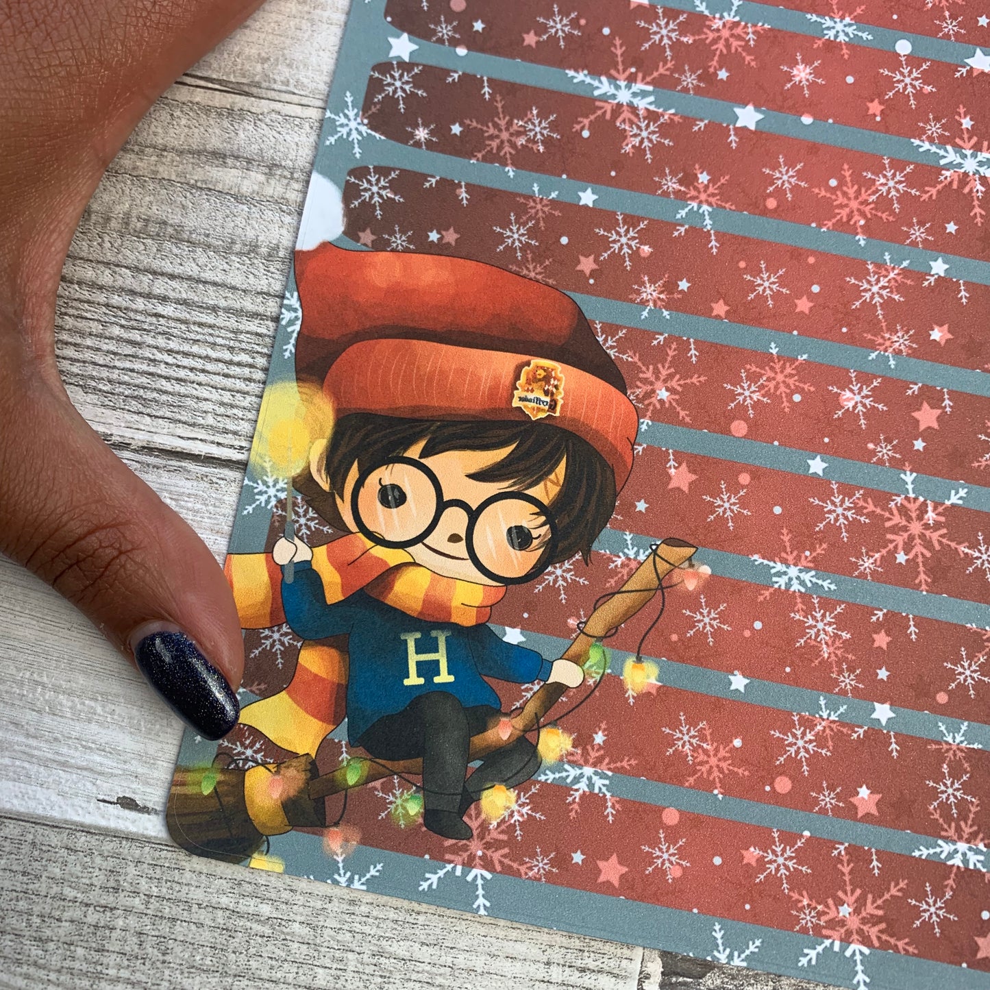 Erin Condren Month Note Pages (Christmas Wizard)