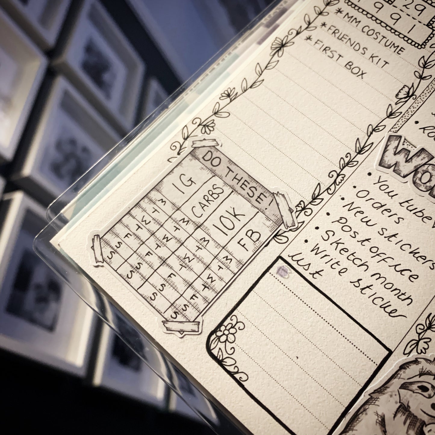 Hand drawn full box stickers (BNW0024)