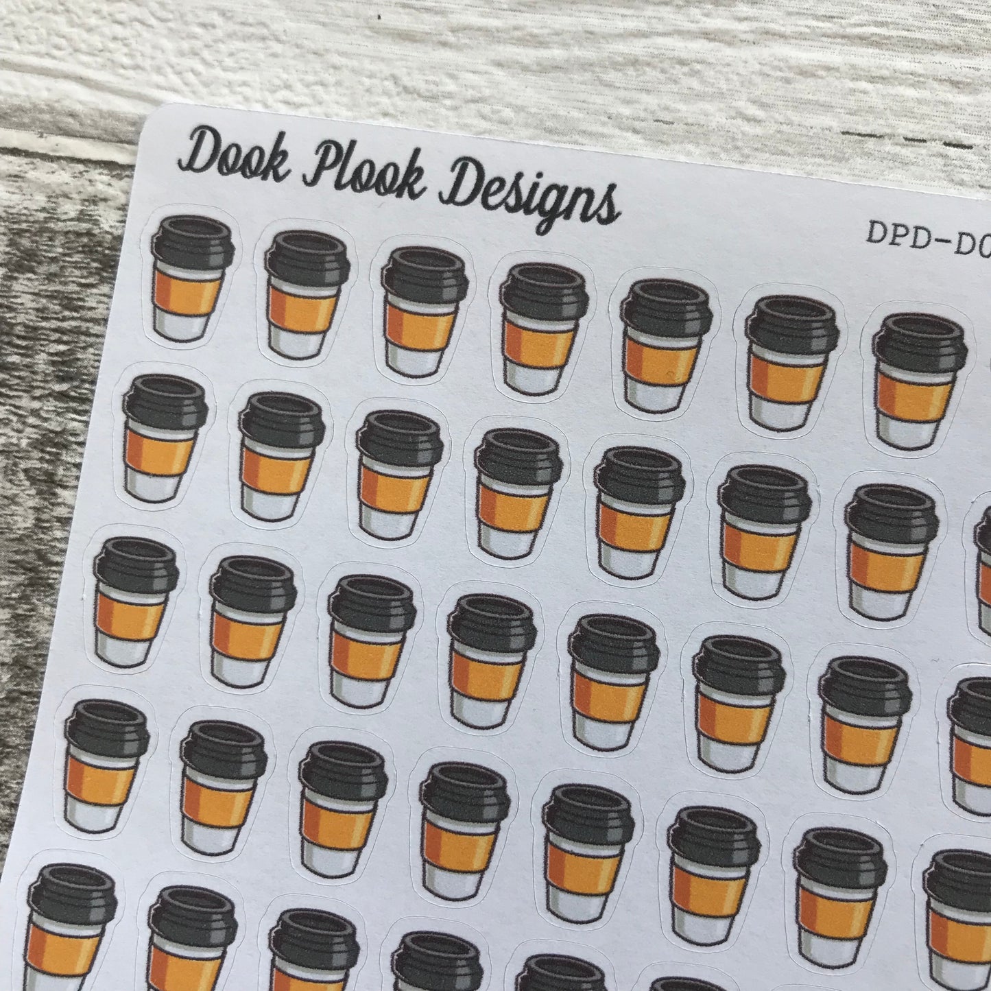 Tiny coffee stickers (Dinkies) (DPD-D013)