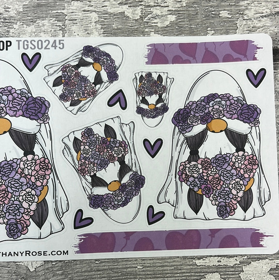 Bride Gretel Wedding Gonk Stickers (TGS0245)