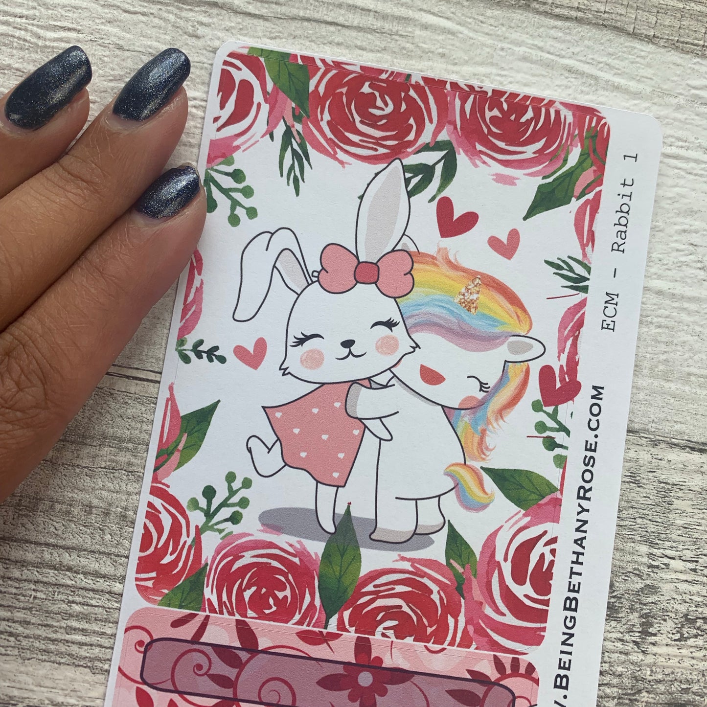 Erin Condren Month Note Pages (Rabbits)