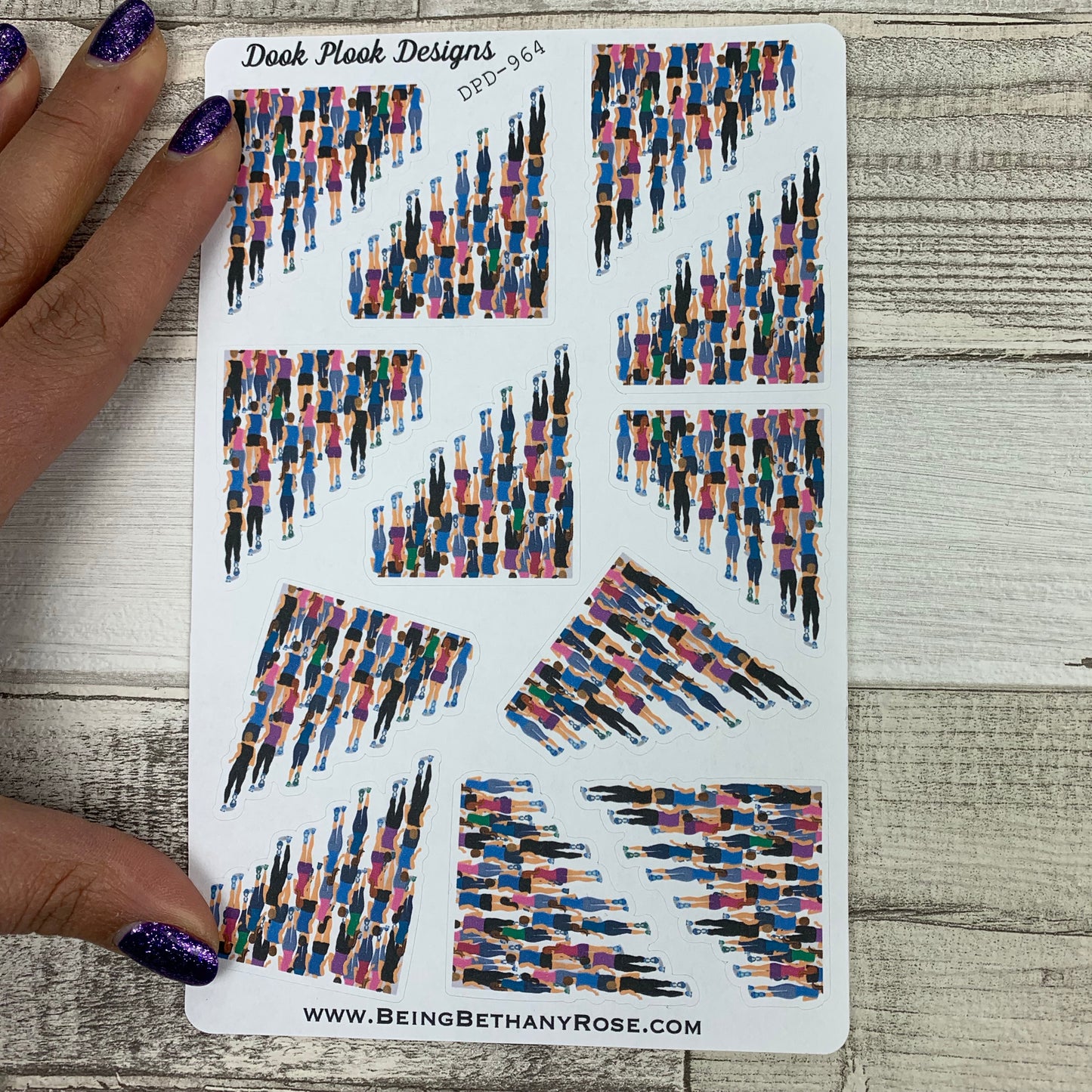 Running / Race / Marathon stickers (DPD964)