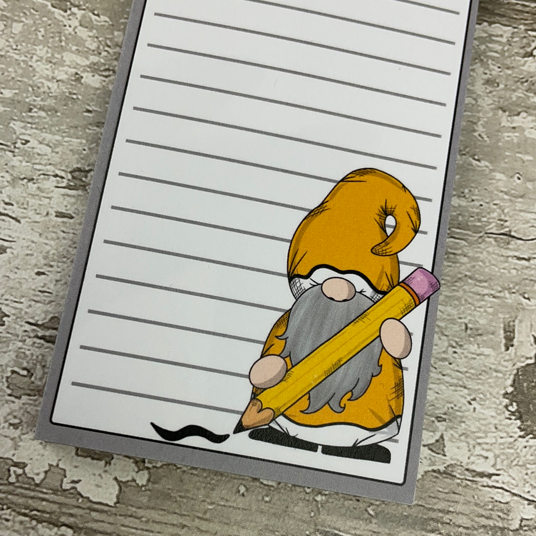List Notepad - Yellow Gnorman