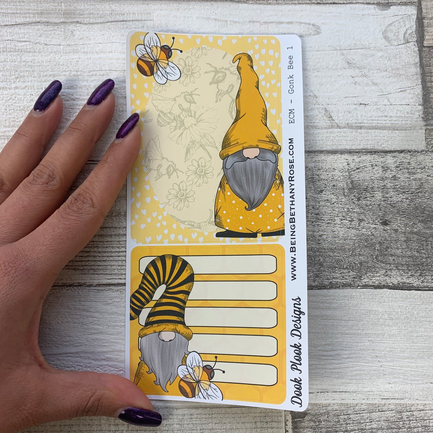 Erin Condren Month Dashboard Note Pages (Bee Gonk)