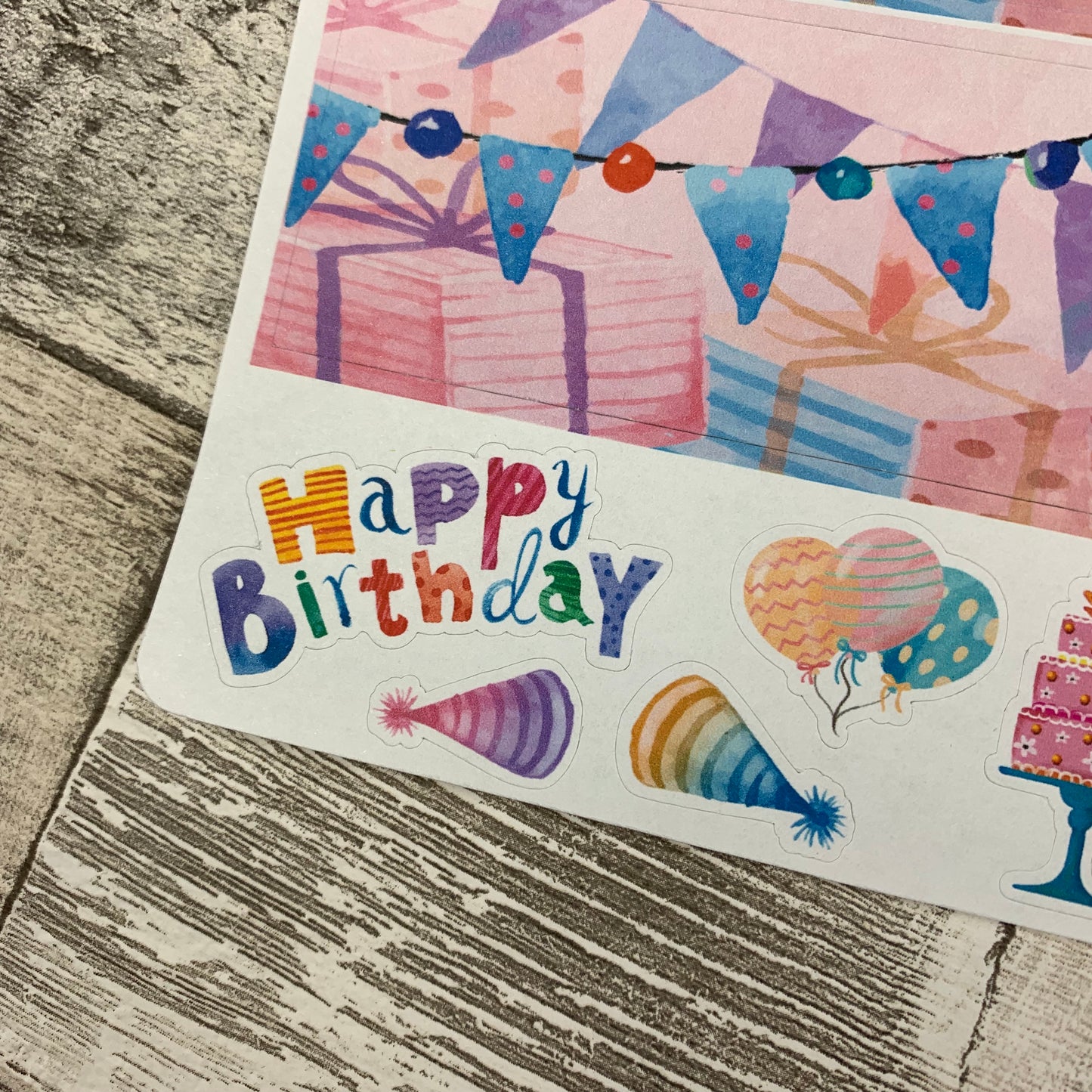 Birthday Month Monthly View Kit for the Erin Condren Planners