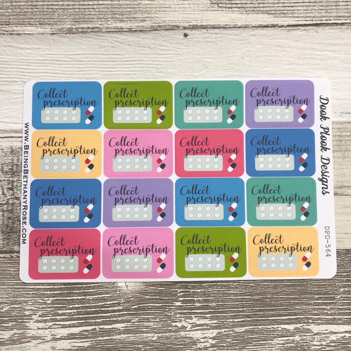 Collect prescription stickers (DPD564)