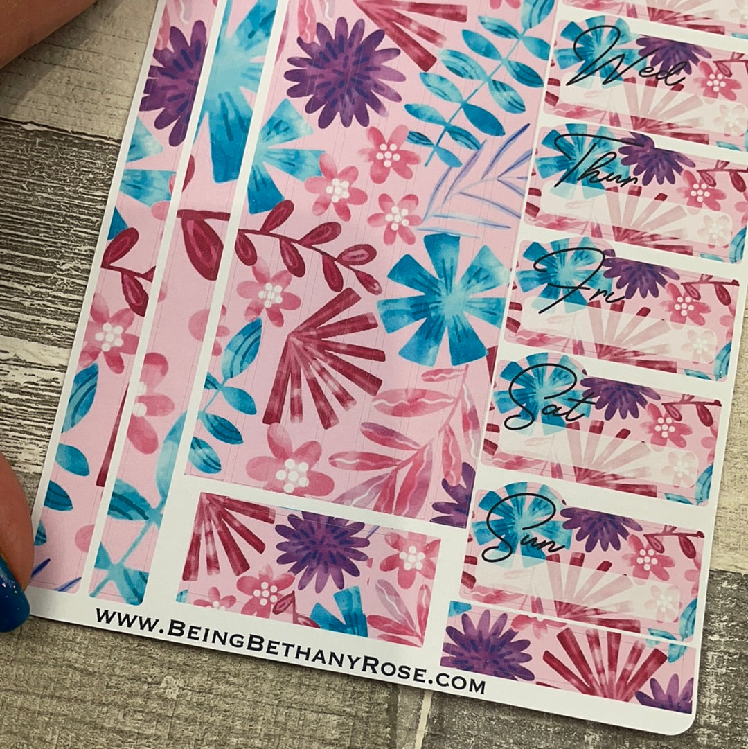 One sheet week medium passion planner stickers - Leaf Fan (DPD2229)