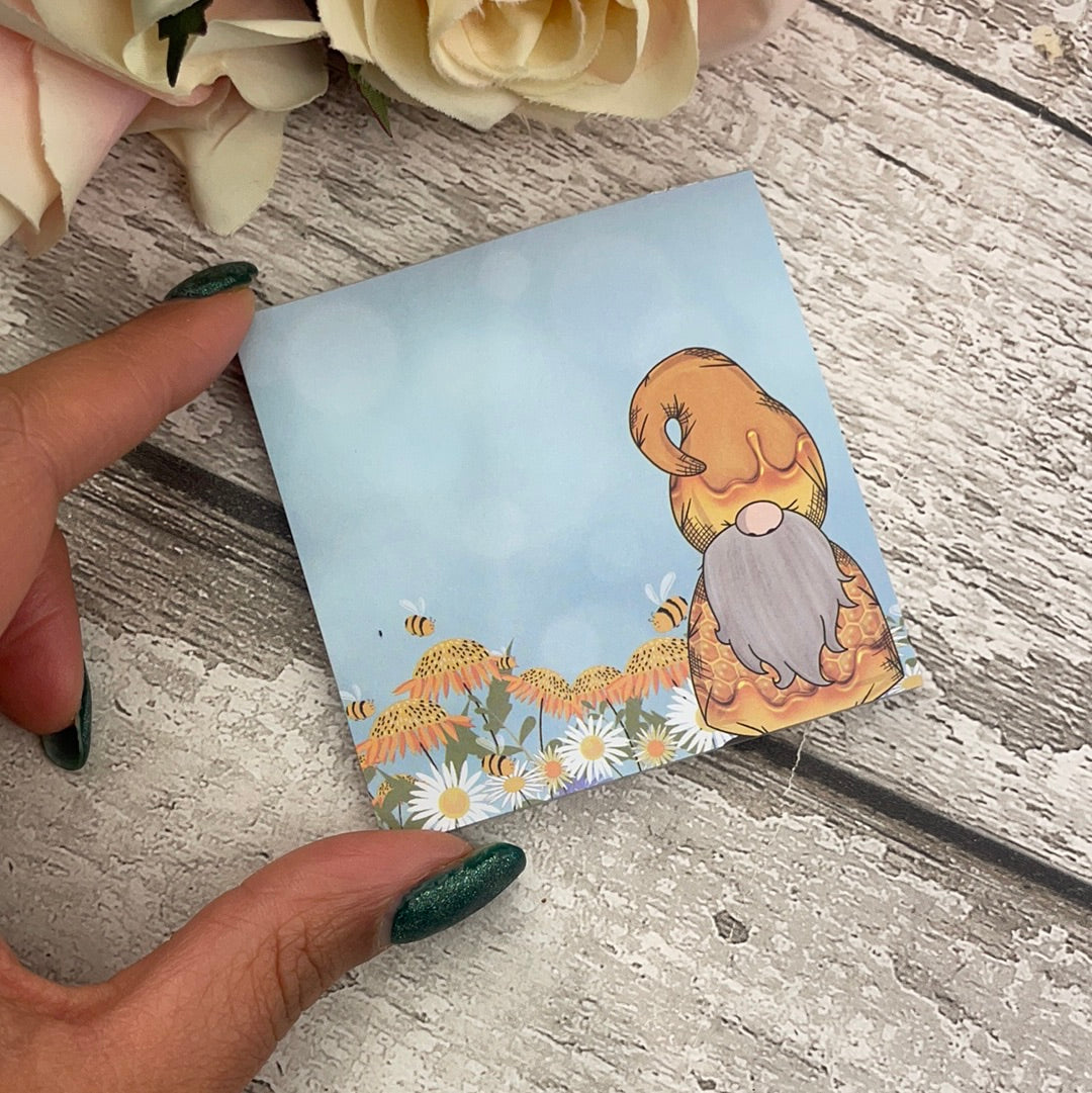 Small Memo Note Pad - Gnorman Bees
