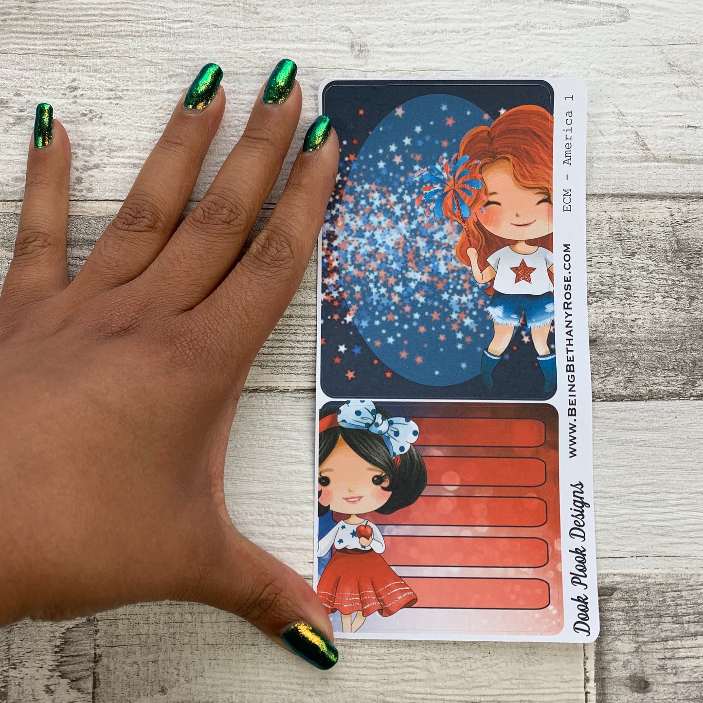 Erin Condren Month Note Pages (July 4th / Independence Day / America)