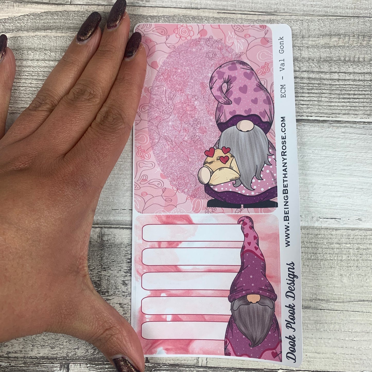 Erin Condren Month Dashboard Note Pages (Valentines Gonk)