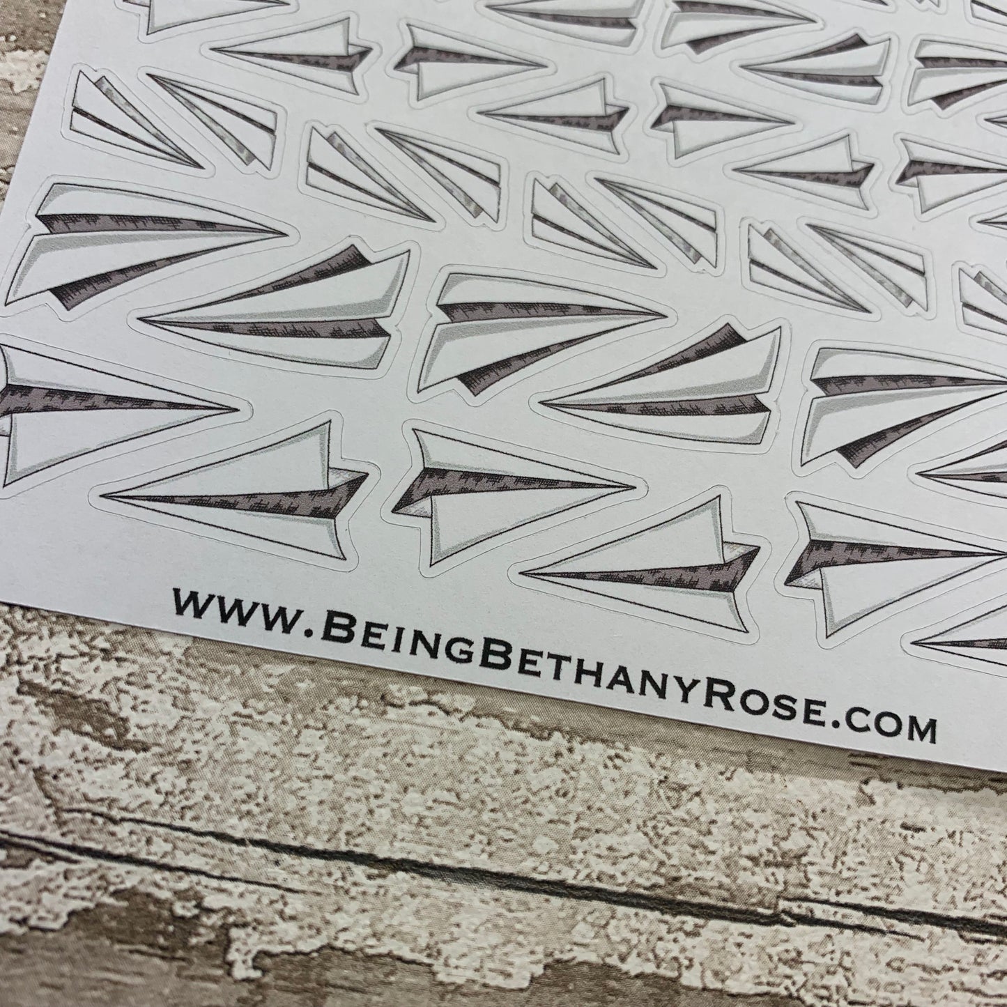 Paper planes (airplane) stickers (BNW0018)