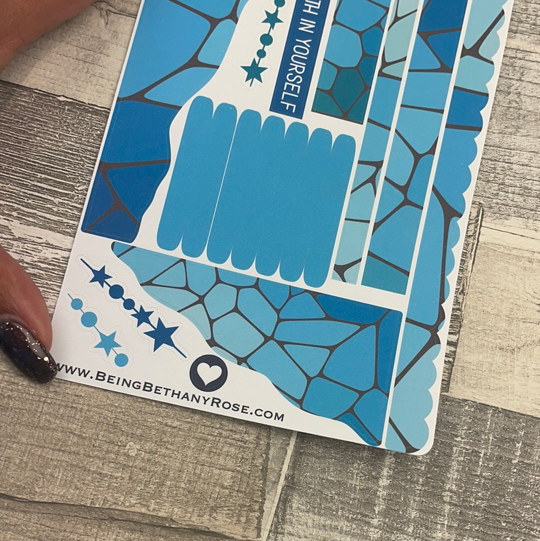 (0556) Passion Planner Daily Wave stickers - Pave the Way