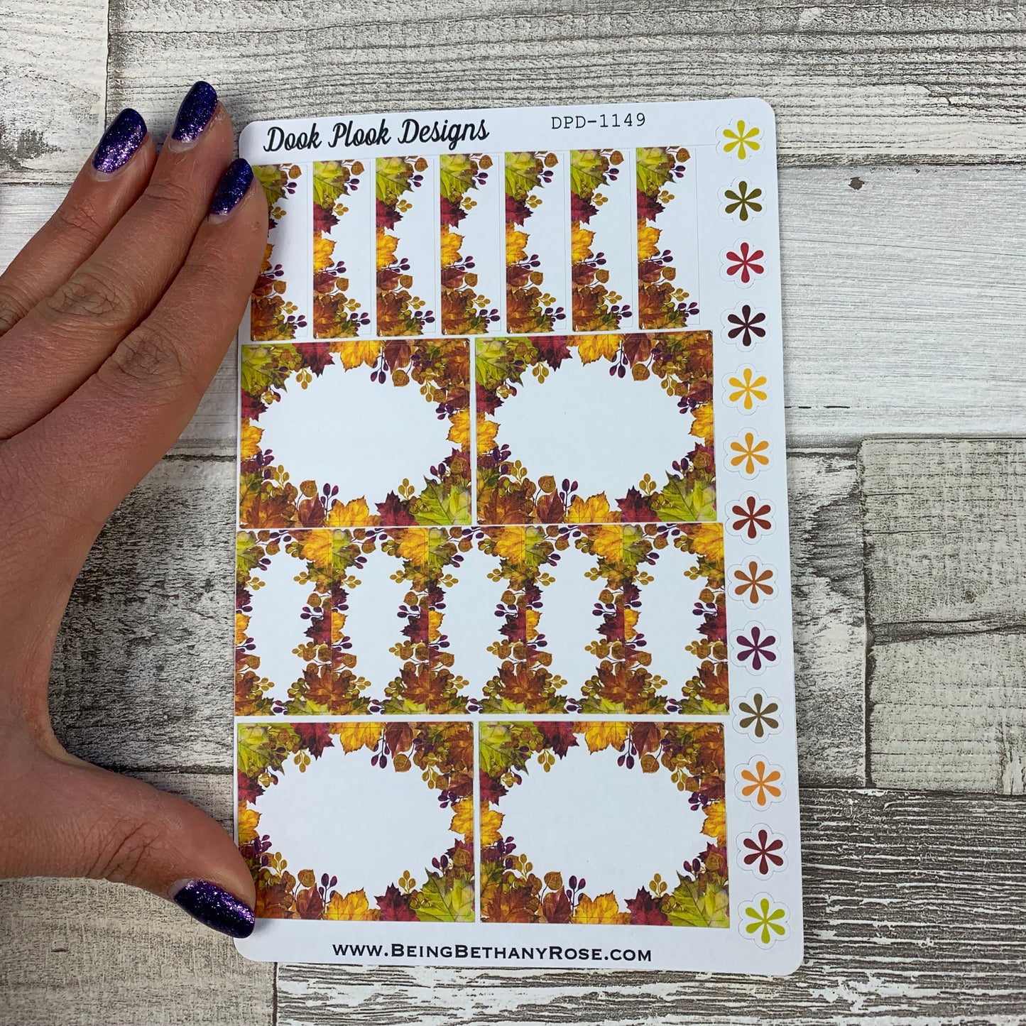 Autumn mixed box stickers for Erin Condren vertical (DPD1149)
