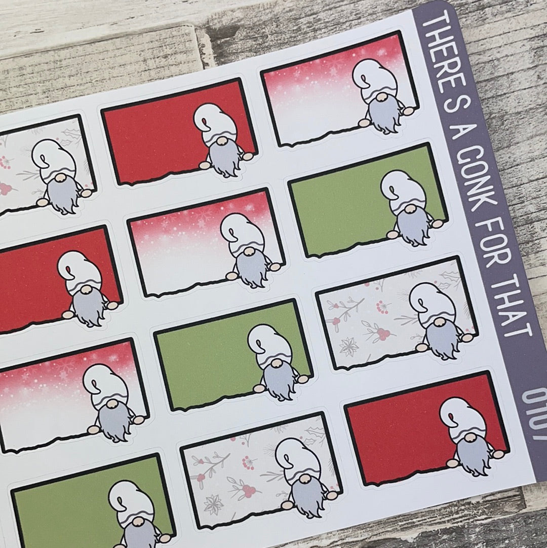 Merry Ripped Notes Peeping Gnorman Sticker (GFT-0107)