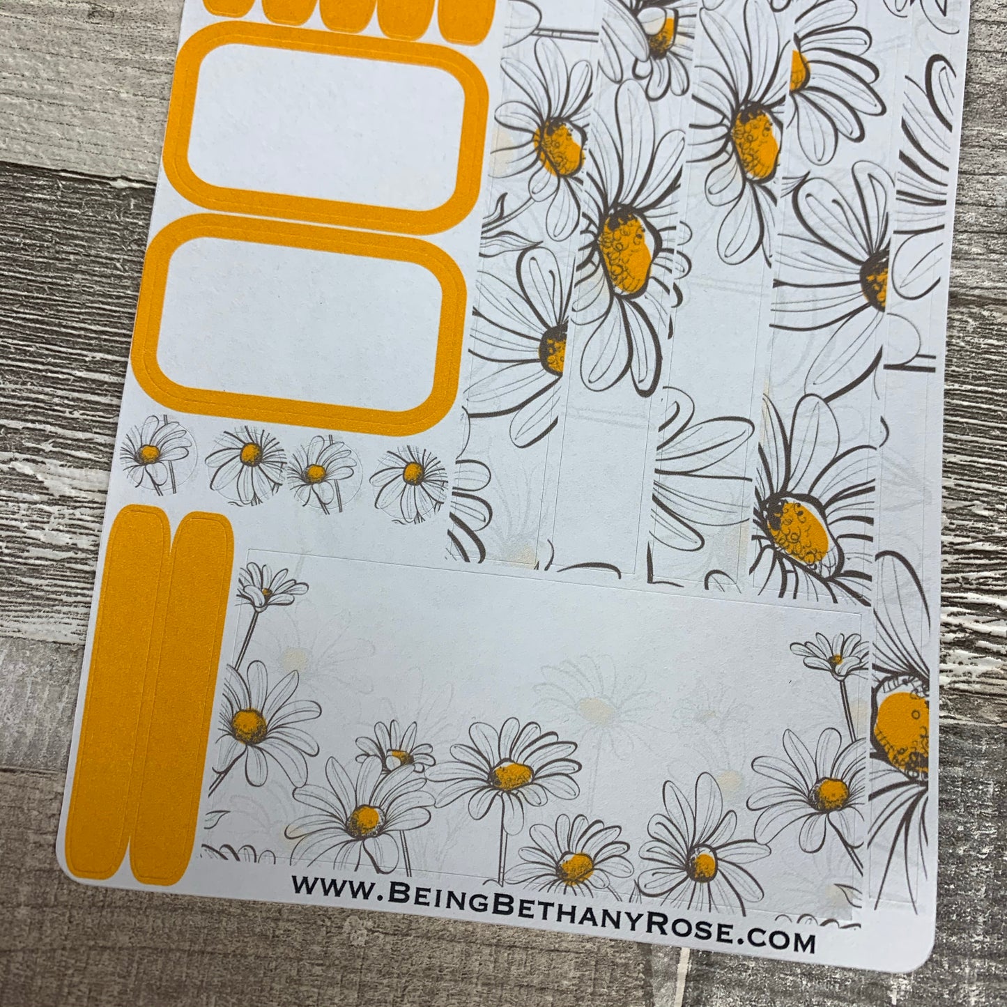 (0136) Passion Planner Daily stickers - Daisy