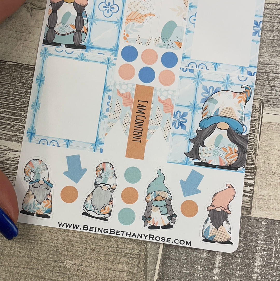 Muted Mediterranean Gonk functional stickers (DPD1983)