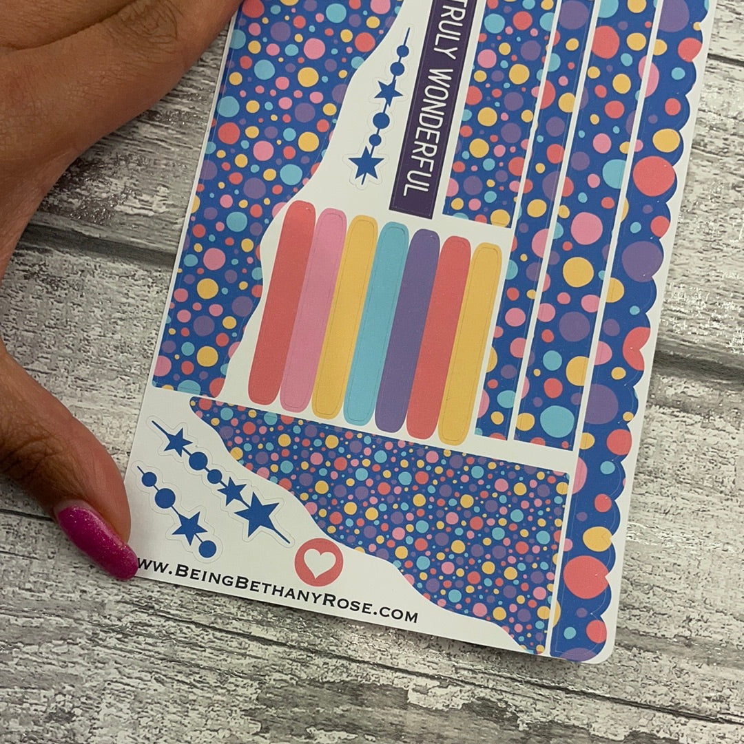 (0715) Passion Planner Daily Wave stickers - Dorothy