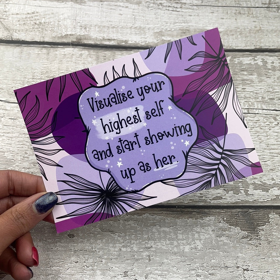 Postcard - Visualise Your Higher Self