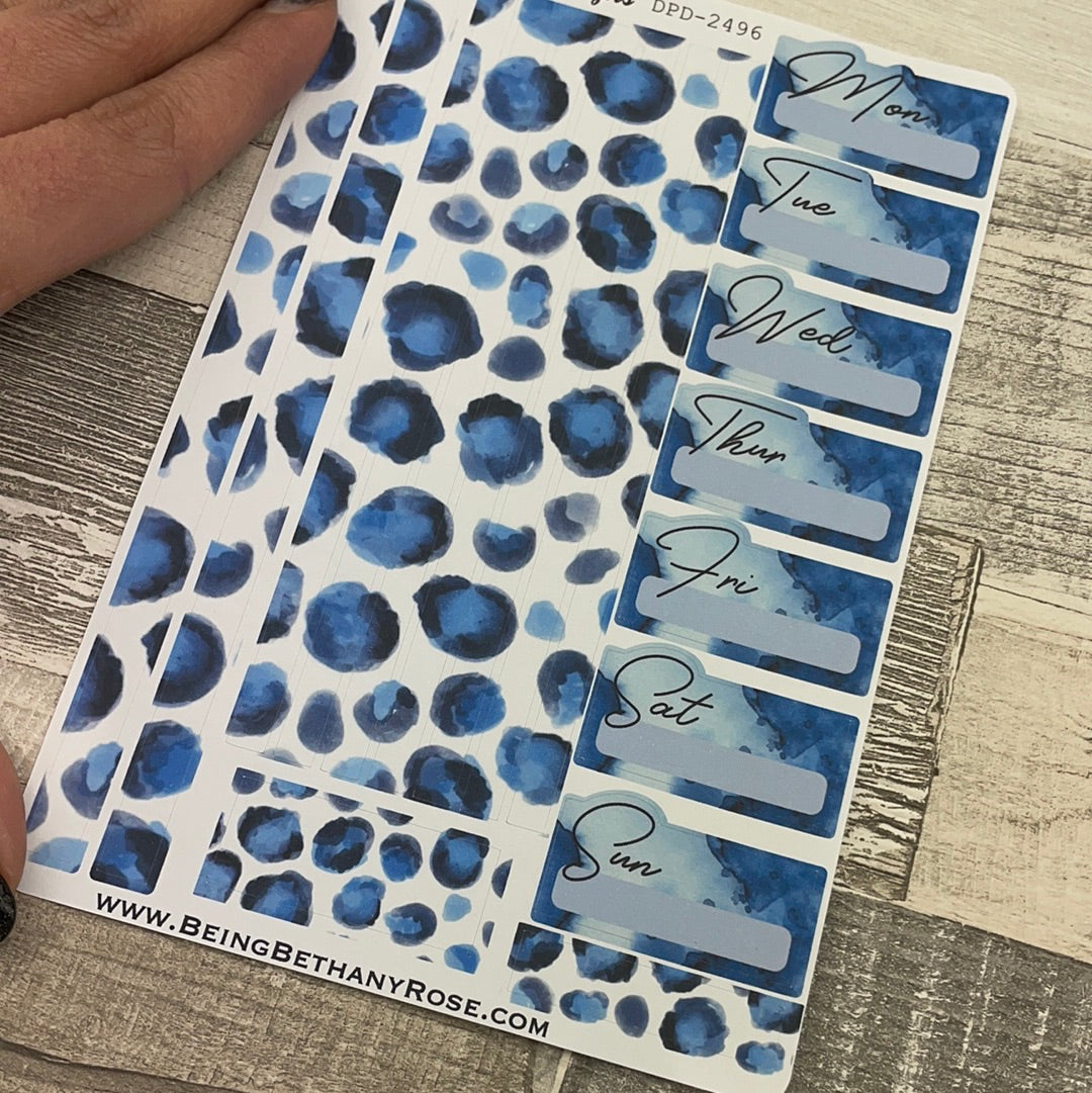 One sheet week planner stickers - Celeste (DPD2496)