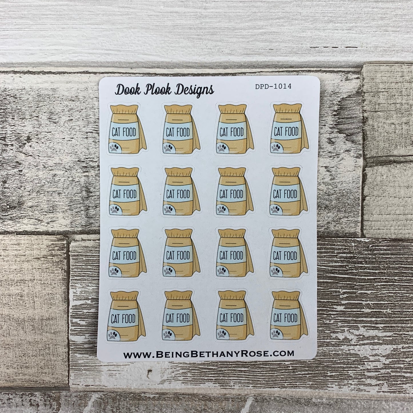 Cat food stickers (DPD1014)