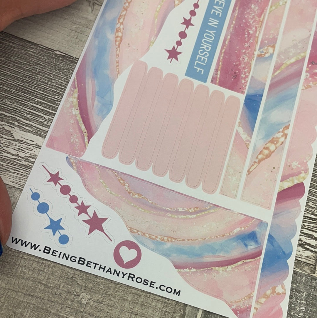 (0504) Passion Planner Daily Wave stickers - you’re a gem
