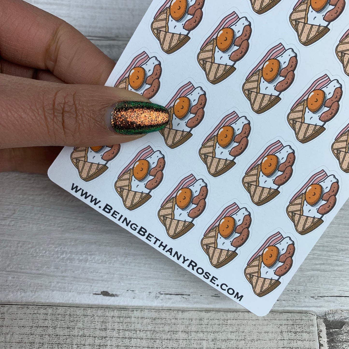 Full english breakfast stickers (DPD1016)