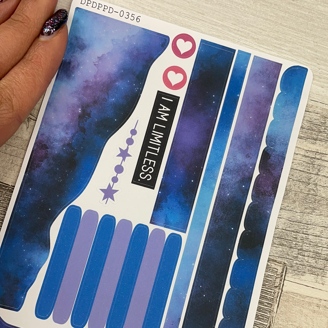 (0356) Passion Planner Daily Wave stickers - Limitless Stars