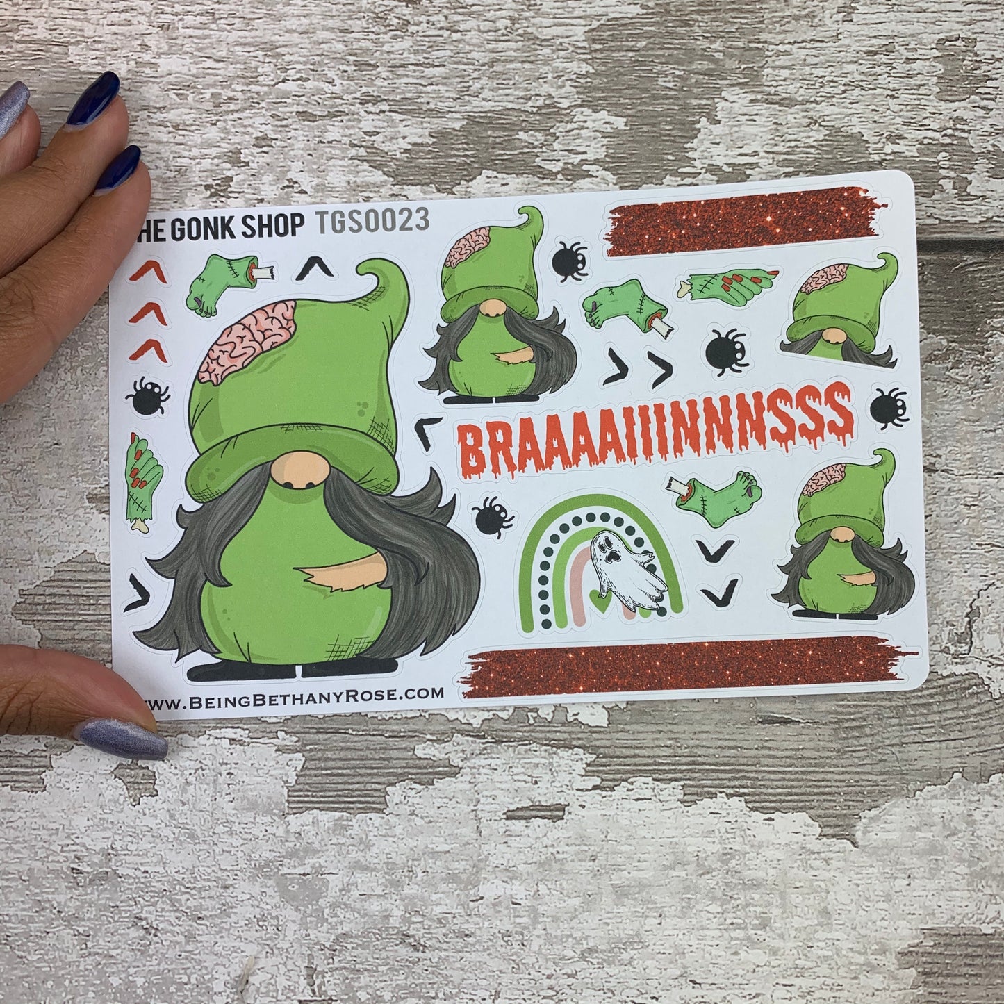 Zombie Gonk Stickers (TGS0023)