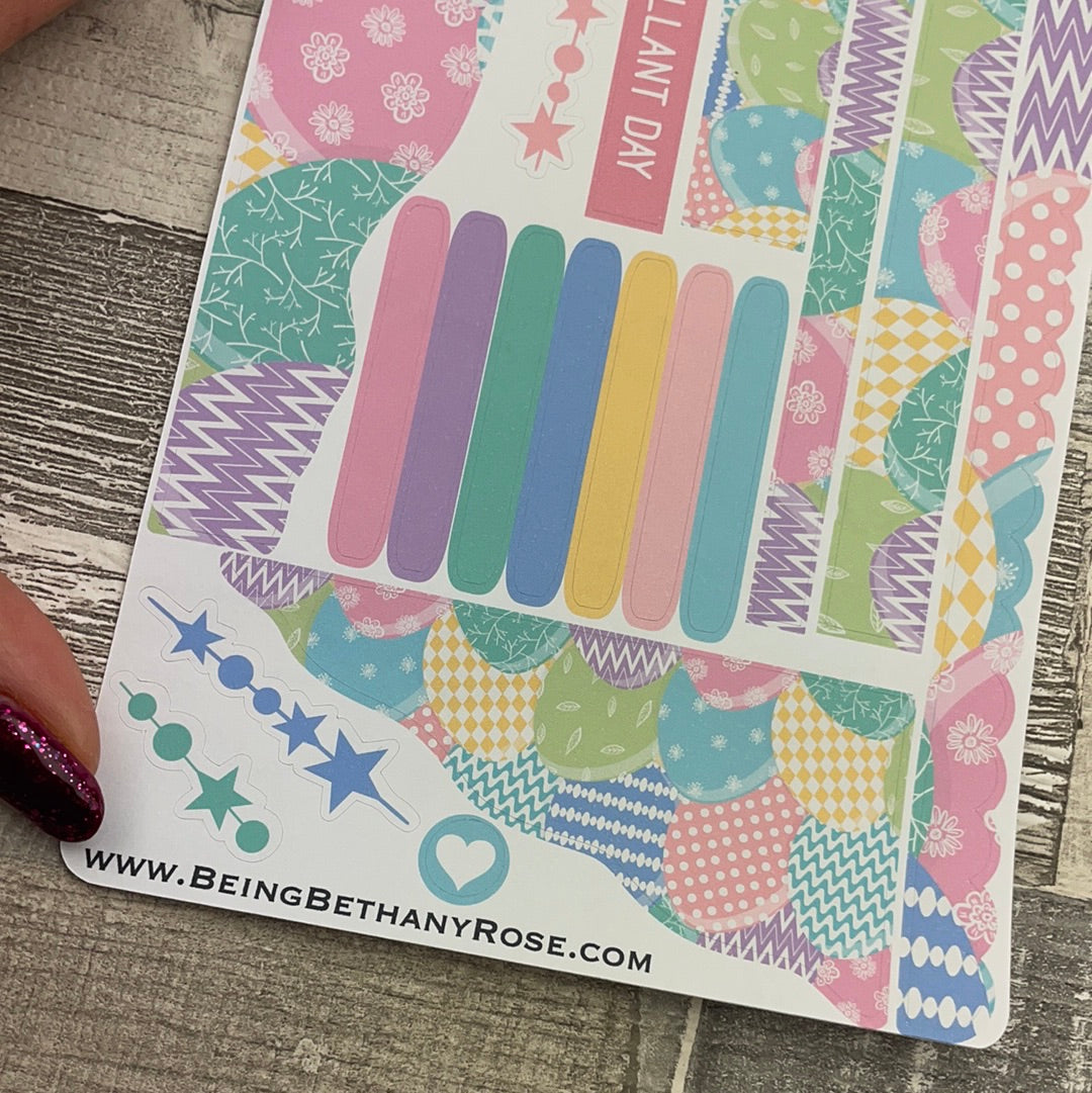 (0651) Passion Planner Daily Wave stickers - Egg-Sellant