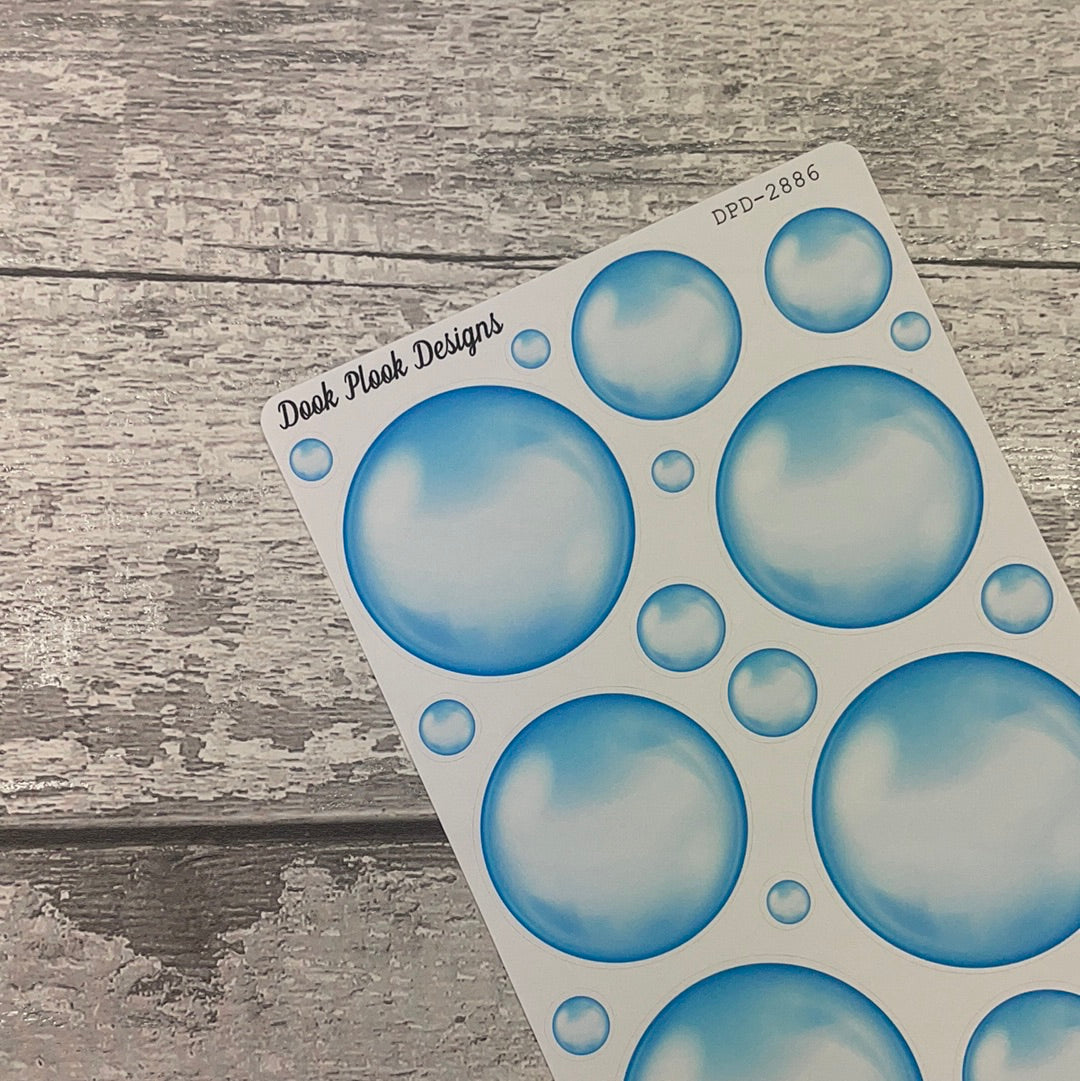Bath and Bubbles bubble Journal planner stickers (DPD2886)