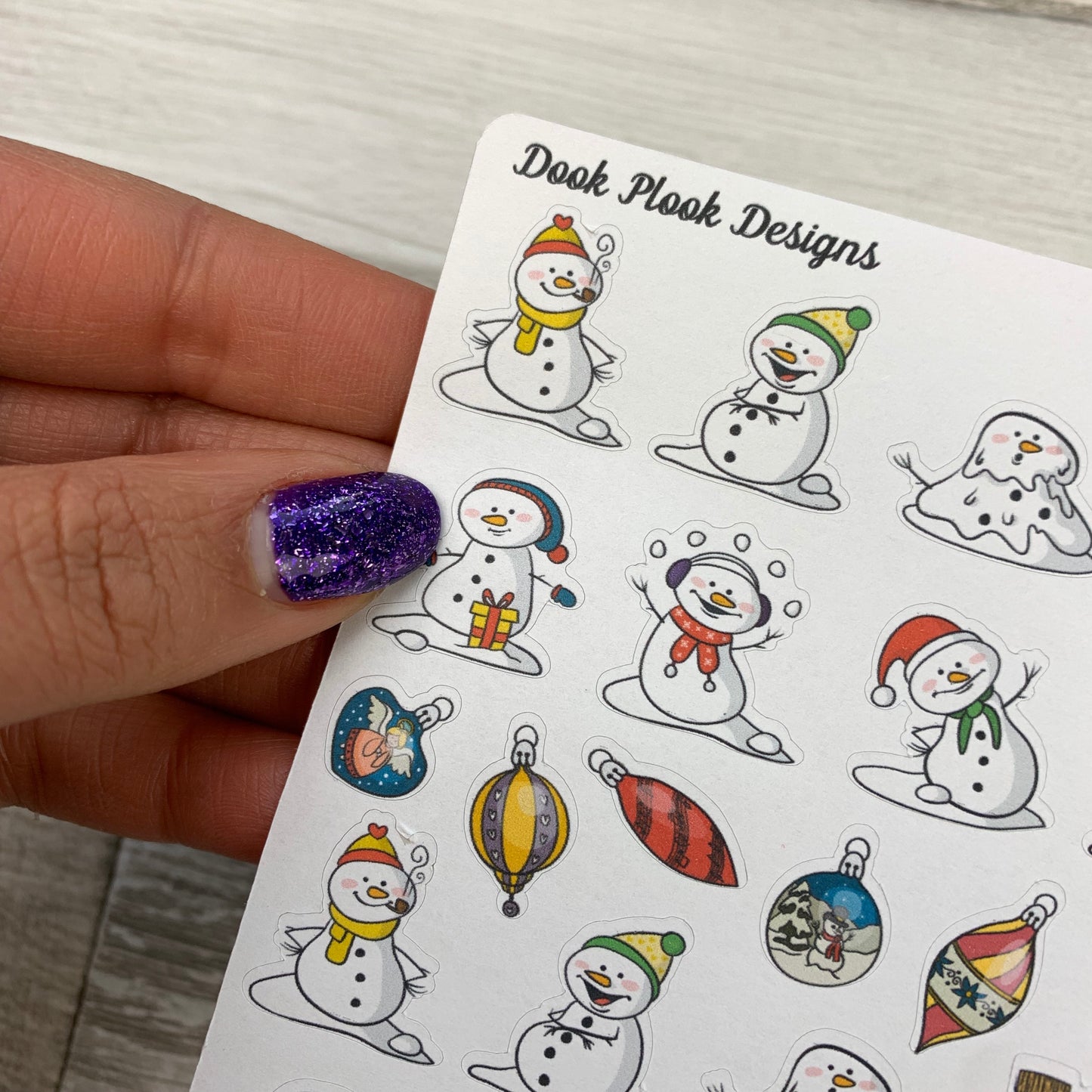 Snowman stickers (DPD789)