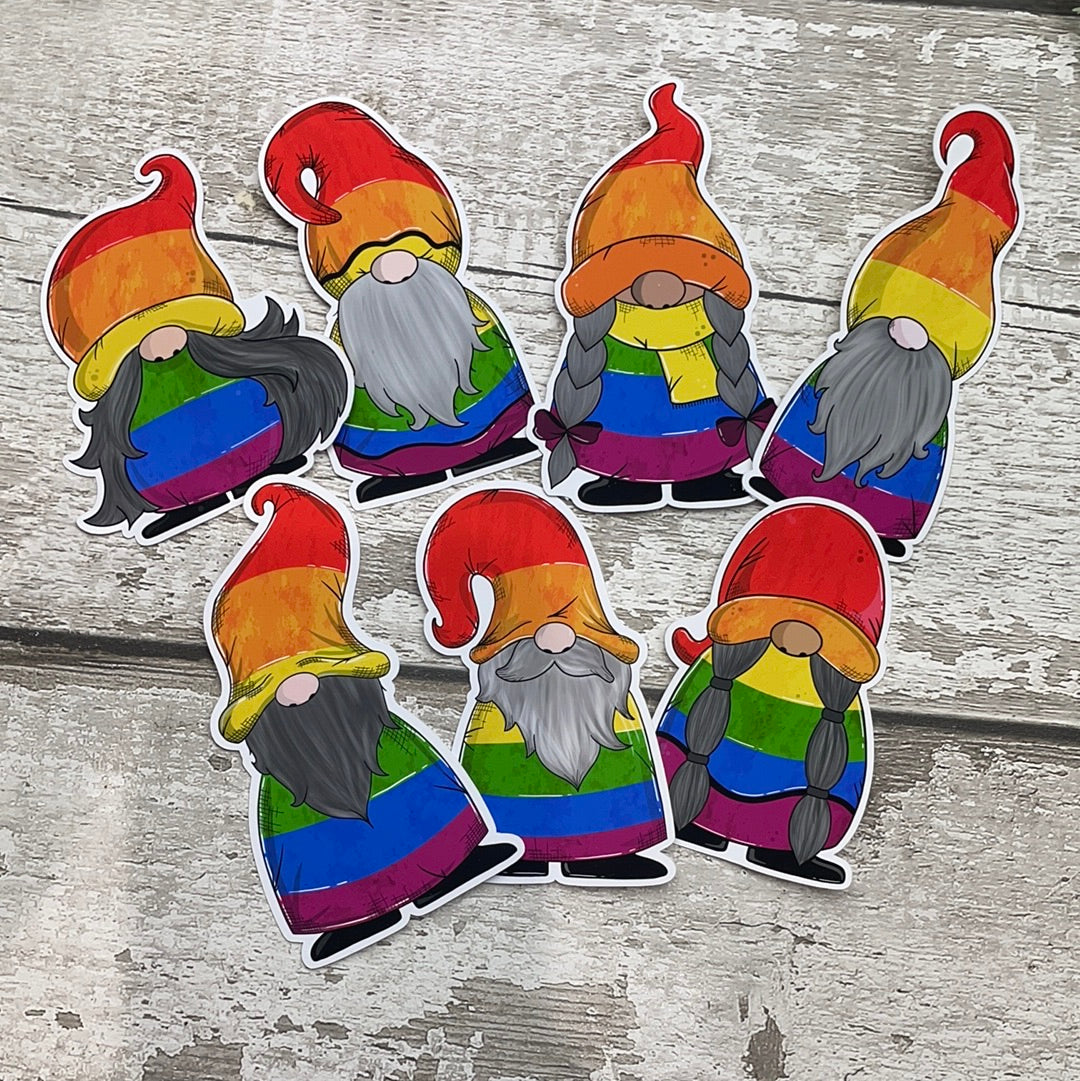 Rainbow pride Gonk Die cut (Gregor)