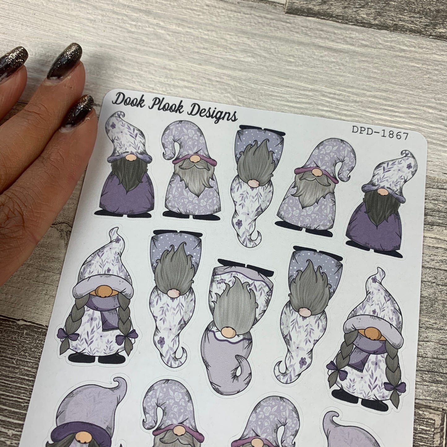 Lilac Charm Gonk Character Stickers Mixed (DPD-1867)